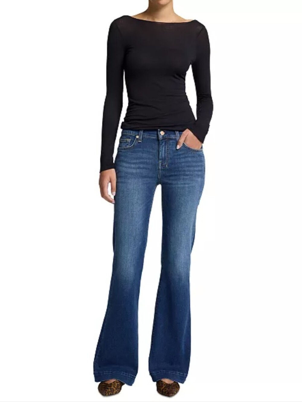 7 For All Mankind Mid Rise Flare Jean, Sz.32.